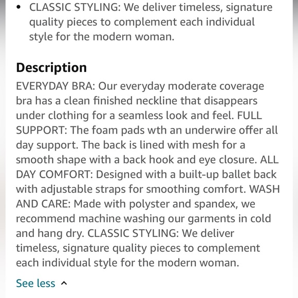 2 Jones New York Everyday Bras - Picture 3 of 11